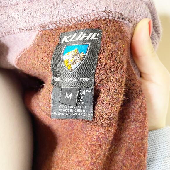 Kuhl Alfpaca Pink Color Block Zip Up Hiking Sweatshirt Small - Picture 6 of 8